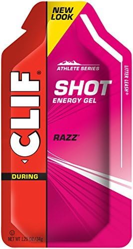 CLIF SHOT - Energy Gel - Razz - (1.2 oz, 24 Count) by Clif Shot