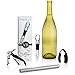 Best Iceless Wine Chiller - Wine Chilling Rod - Aerating Wine Pourer - Wine Chiller Stick Bonus Items -By Vita Bene (Steel)