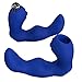 The Perfect Fit Vibrating Prostate Massager ( 5'', Blue) Men's Anal Sex Toy for P-Spot and Perineum Stimulation - Pure Silicone Anal Vibrator with Removable 1 Speed Bullet - For Maximum Pleasure
