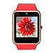 AOSMART [US Warranty] All-in-1 Smartwatch with camera and sim card slot, Bluetooth Fitness Smart Watch for iPhone, Android, Samsung, Galaxy Note, Nexus, HTC, Sony - Red