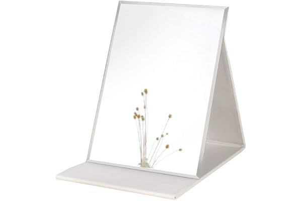 Zcooooool Mirror Large Portable Super HD Makeup Mirror Multi Stand Angle Hand Free/Handheld/Tabletop Foldable Mirror 6.9x4.9