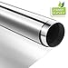 Window Film Sun Blocking, Heat Control Daytime Privacy One Way Mirror Glass Anti-UV Glare Static Cling Energy Saving Window Tint for Home and Office (Silver 35.4 inch x 6.5 feet x 2 Sheet)