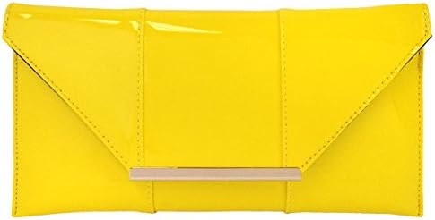 Faux Patent Leather Envelope Candy Clutch