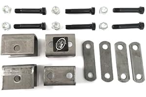 SOUTHWEST WHEEL Single Trailer Axle Hanger Kit for Double Eye Spring Made in The U.S.A.