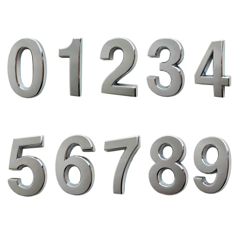Self Stick Mailbox Numbers, 2 Inch House Door Address Number Stickers