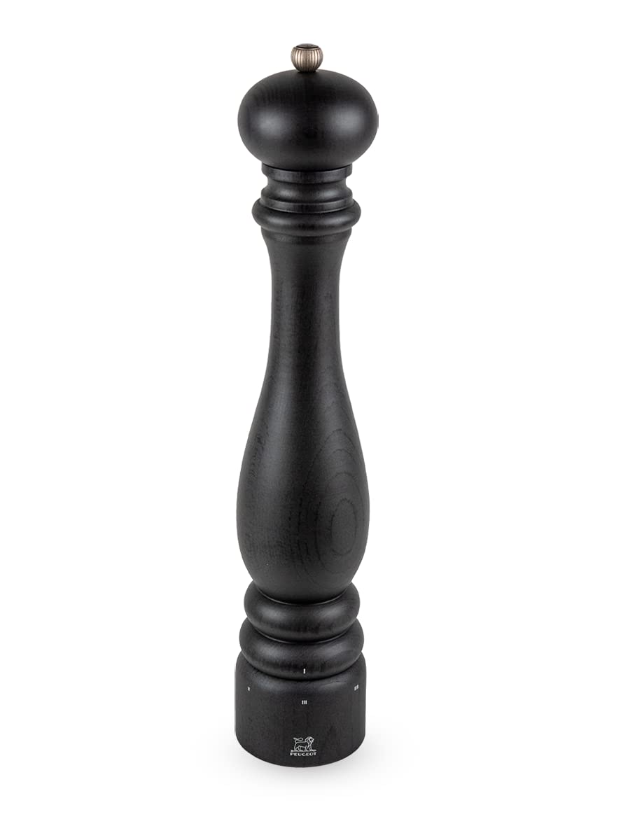 PEUGEOT - Paris u'Select 40 cm Pepper Mill - 6 Predefined Grind Settings - Made with PEFC Certified Wood - Made in France - Graphite Colour