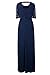 Nemidor Women's Full Lace Plus Size Elegant Wedding Pary Maxi Dress NEM009 (Blue,18W)