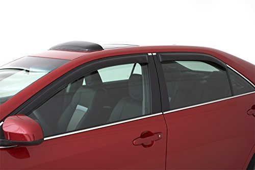 thumbnail image 2 of Window Visor For 2002-2008 Dodge Ram 1500 Quad Cab/Extended Cab/ 03-09 Dodge Ram 2500 3500, Out-Channel Rain Guards Shields Vent Deflector Shade Wind Dark Smoke,Outside-Mount, 4PCS 2 of 12