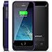 Maxboost Atomic S Apple MFI Certified 2400mAh Battery Pack with Built-in Kickstand Battery Case for iPhone5/5s - Matte Black/Purple