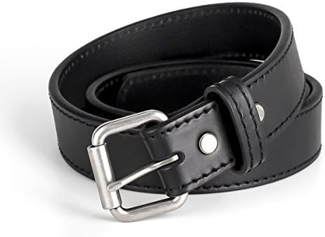 LIRISY Concealed Carry CCW Gun Belt | Buckle & Black Leather Holster Belt | Men's Tactical Belt 1 1/2-Inch