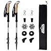 Italo-Trek Trekking-stokken, bergbeklimmen en Nordic Walking – telescoopstokken, 3 delen van aluminium 7075, snelblok…
