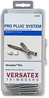Pro Plug Kit for PVC Trim - Versatex Timber Ridge - 50 Linear feet with 2-3/4 Epoxy Coated Steel Screws