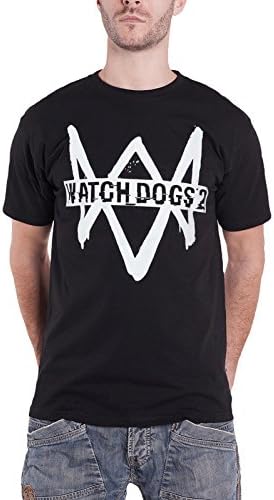 Watch Dogs 2 T Shirt Logo Official Ps4 Xbox Mens Black