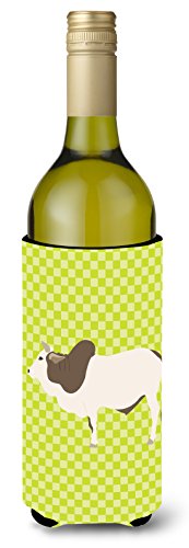 Caroline's Treasures BB7656LITERK Malvi Cow Green Wine Bottle Hugger Bottle Coo…