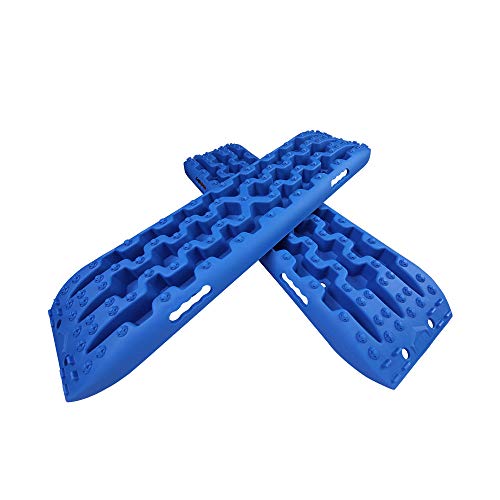 X-BULL New Recovery Traction Tracks Sand Mud Snow Track Tire Ladder 4WD (3Gen, Blue)