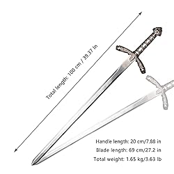 BENJUNC Medieval Lionheart Richard Sword Long Sword