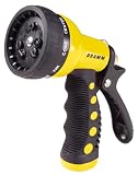 Dramm 12703 9-Pattern Revolver Spray Nozzle, Yellow