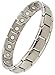 Smarter LifeStyle Elegant Titanium Magnetic Anklet for Men and Women - Adjustable Bracelet Length with Sizing Tool for Perfect Fit, Magnetic Ankle Bracelet (Silver)