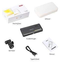 ULANZI VL200 Bi-Color LED Video Light, On-Camera
