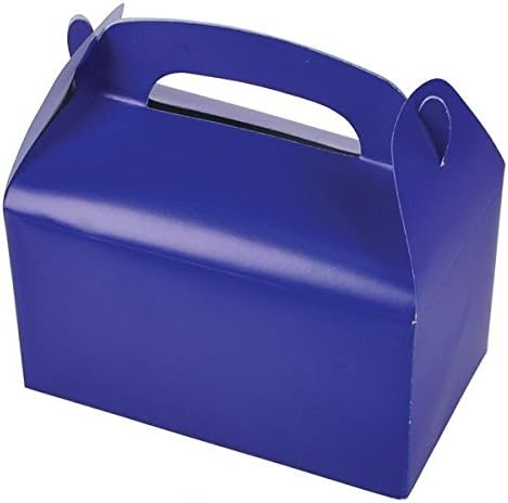 Blue Party Treat Boxes (Pack of 12)