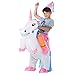 TOLOCO Inflatable Unicorn Rider Costume | Inflatable Costumes For Adults Or Child | Halloween Costume | Blow Up Costume (Child Unicorn)