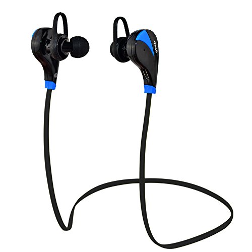 Bluetooth Headphones By ZivigoÂ® Lightweight Wireless Bluetooth Earbuds, bluetooth sport headphones, Bluetooth Earbuds For Running, Bluetooth 4.0 with Aptx, Premium Sweat Proof Earbuds with Built in Microphone, (Black/Blue)