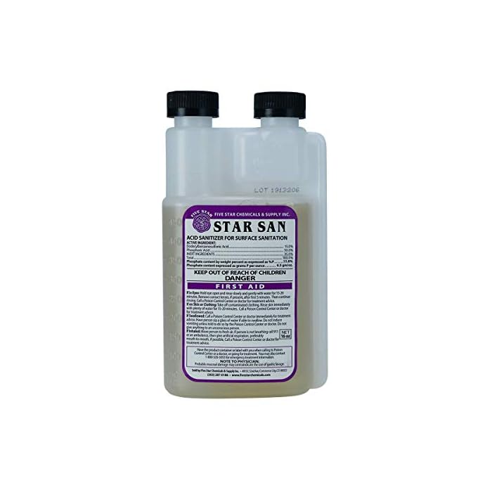 Five Star - Star San - 16 Ounce - Brew Sanitizer High Foaming Acid Anionic