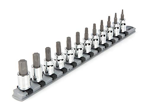 TEKTON 3/8 Inch Drive Torx Bit Socket Set, 12-Piece