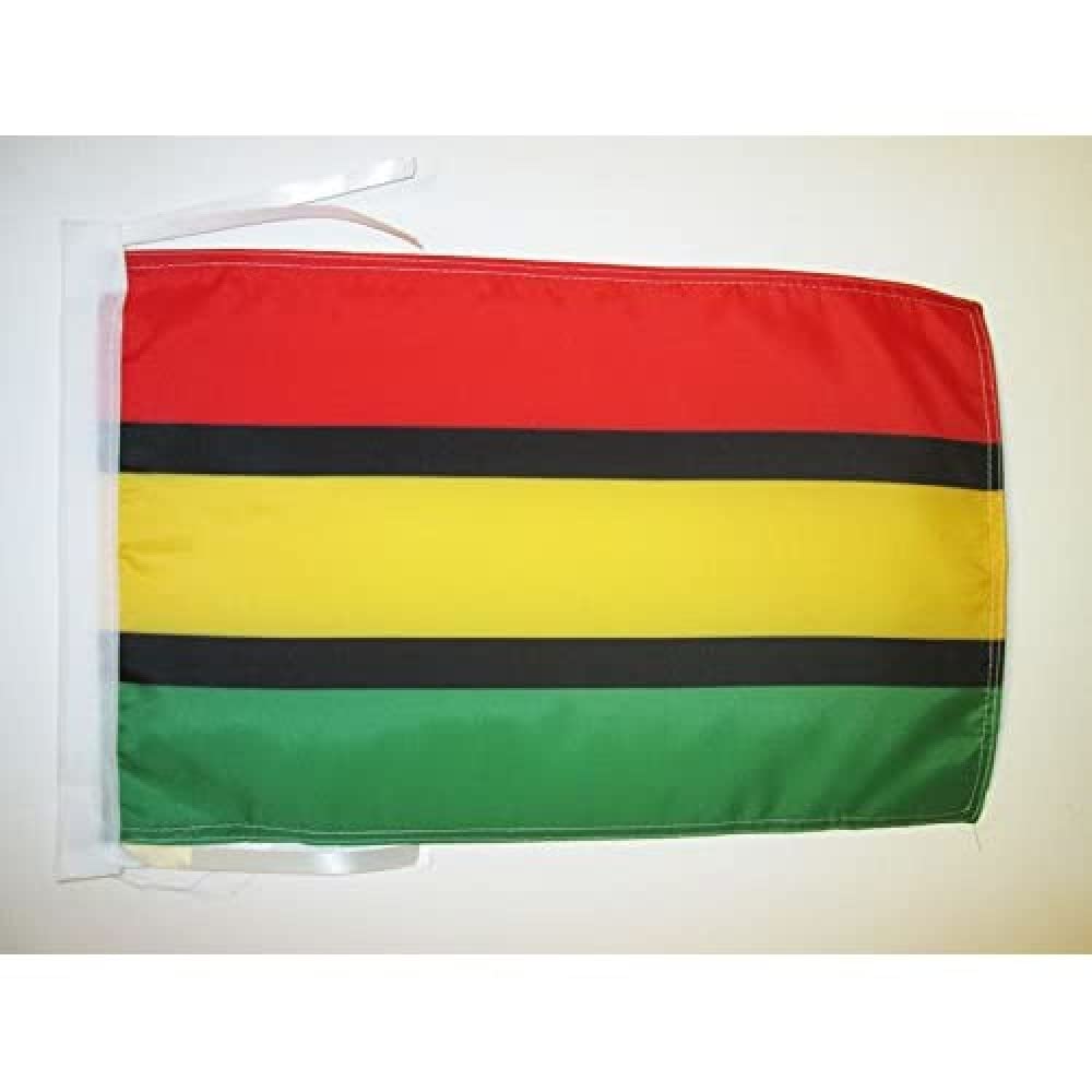 AZ FLAG - Dinka people in South Sudan Flag - 18'' x 12'' - 100% Polyester Jieng Small Banner with Two Cords - Fade Resistant - Vivid Colors - 18x12 in - 45x30 Cm — image 1