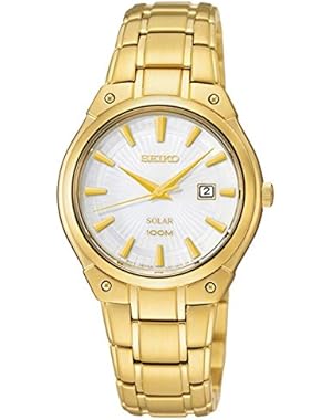 Seiko Solar White Watch SUT142