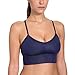 CRZ YOGA Women's Cross Back Glossy Mesh Camisole Longline Yoga Sports Bra Top