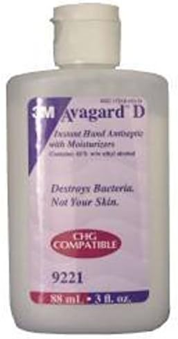 3M Hand Sanitizer Avagard D 3 oz. Ethyl Alcohol, 61% Flip-top Bottle #9221