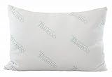Ultimate Essence Of Bamboo Pillow - Extra Plush Edition - Down Alternative Hypoallergenic Poly Bed Pillows with Bamboo Derived Rayon / Poly Cover - Crafted in the USA (Queen)