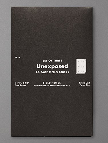 Field Notes Unexposed Edition, 3-Pack Reticle Grid Memo Notebooks by Field Notes