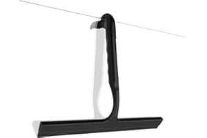 Anjinwiper Squeegee for Shower Glass Door, Silicone Squeegee for Bathroom, Shower Doors,Mirrors,Tiles,Window Cleaning Tool wi