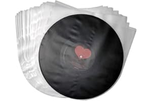 LP Vinyl Record Inner Sleeve Covers, 50Pcs PE Clear Protective Inner Sheet for 12inch LP LD, Anti-Dust Vinyl Record Inner Sle