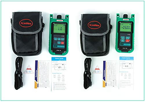 Optic Fiber Power Meter KomShine KPM-35 Fiber Optic FTTH Maintenance + Optical Fiber Singlemode Light Source KLS-35-S