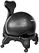 Isokinetics Inc. Balance Exercise Ball Chair - Black 52cm Ball - Standard Height Frame - Office Size 60mm/2.5