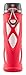 Zulu Atlas Glass Water Bottle with Flip Lid, Pink, 20 oz