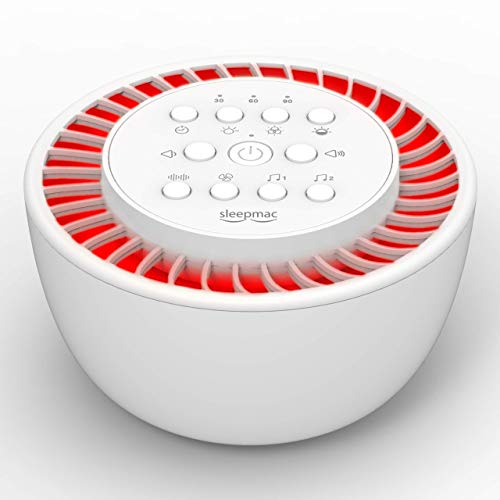Sleepmac Sound Machine & Night Light – 36 Soothing Sounds; White Noise Machine for Baby, Kids, Adults; Multi-Color…