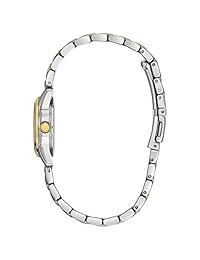 Bulova - Reloj clásico de pulsera de acero inoxidable, dos tonos, 26 mm, para mujer