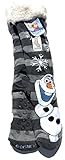Olaf Faux Fur Slipper Sock Size 4-10