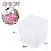 30 Pcs Candy Apple Box with Hole Top, Clear Gift Boxes, 4”x4”x4” DIY Plastic Boxes for Caramel Apples, Ornament Box for Wedding, Birthday, Party
