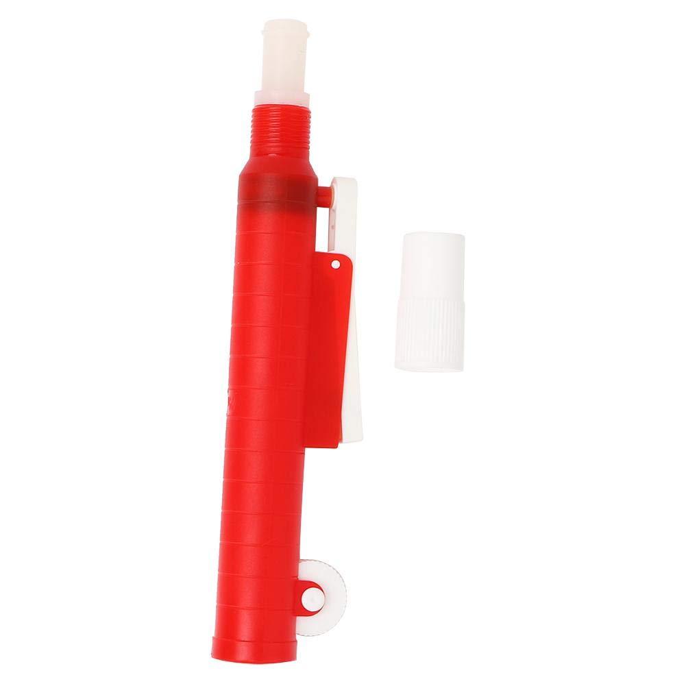 Maranon Pipette Pipet Pump, 25ml Red Lab Pipettes Scientific Pipette Pump Filler for Disposable Plastic and Glass Pipettes, Pipette Filler