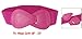 8-shaped Faux Leather Interlock Buckle Stretchy Belt Fuchsia for Ladies