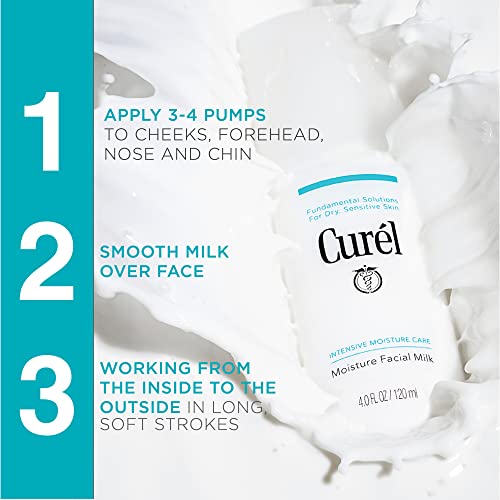 Curel Japanese Skin Care Moisture Facial Milk Moisturizer, Daily Face
