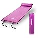 EBUNG Self Inflating Sleeping Pads – Auto-Inflate Valve Inflatable Backpacking Sleeping Pad – Pillow Inflatable by Mouth – Folds Compact & Includes Carry Bag – Improved Cushion with Tufted Design