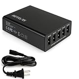 Retevis 5-Port USB Wall Charger Radio Charging Station for iPhone Xs Max XR Galaxy S9 Edge FM Radio Baofeng Cobra HYT 2 Way Radios and More (1 Pack)