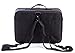 FLYMEI Large Makeup Organizer Bag, Travel Makeup Case 3 Layer Professional Cosmetic Organizer, Black Makeup Train Case with Shoulder Strap Portable Cosmetic Brush Organizer