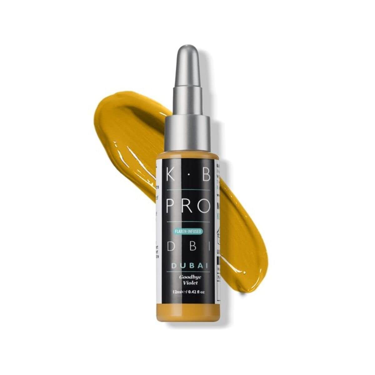 K.B Pro Microblading PMU Brow Adjuster Pigments, Flaxen-Infused, Perfect to Adjust the Tone of any Pigment, Only a small amount is needed, Dubai (Goodbye Violet!), 12 ml